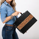 American Darling Tote Hand Tooled Genuine Leather Women Bag Western Handbag Purse