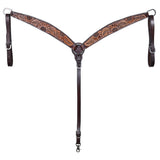 HILASON Western Horse Hand Carved American Leather Breast Collar Tack - Uhorse