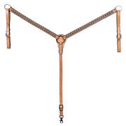 HILASON Western Horse Headstall Breast Collar Set American Leather | Tack for Horses