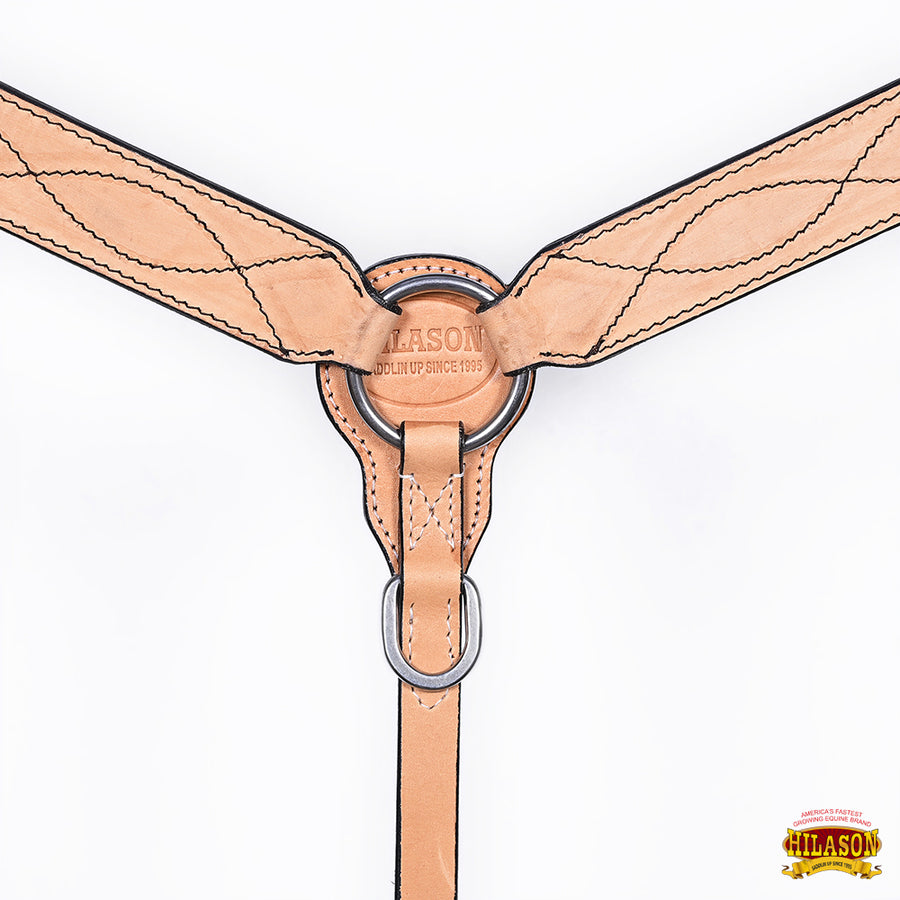 HILASON Western Horse Headstall Breast Collar Set American Leather | Tack for Horse