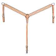 HILASON Western Horse Headstall Breast Collar Set American Leather | Tack for Horse