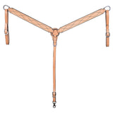 HILASON W. H. Hand Carved American Leather Breast Collar Tk. by Hilason – Cowboy and equestrian accessories