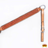 HILASON Western Horse Headstall & Breast Collar American Leather Floral Carving