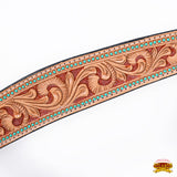 HILASON Western Horse Hand Carved American Leather Breast Collar Headstall