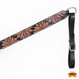 HILASON Western Horse Headstall & Breast Collar American Leather Floral Carving