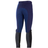 38 In Horze Womens Pull On Knee Patch Breeches Soft Slightly Stretchy Dark Blue