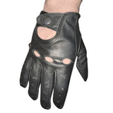 HILASON Genuine Leather Men's Driving Show Right Hand Glove Black