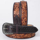 AMERICAN DARLING Beautifully Hand Tooled American Leather Unisex Belt