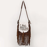 American Darling Messenger Hair On Genuine Leather Western Women Bag Handbag Purse | for Cute