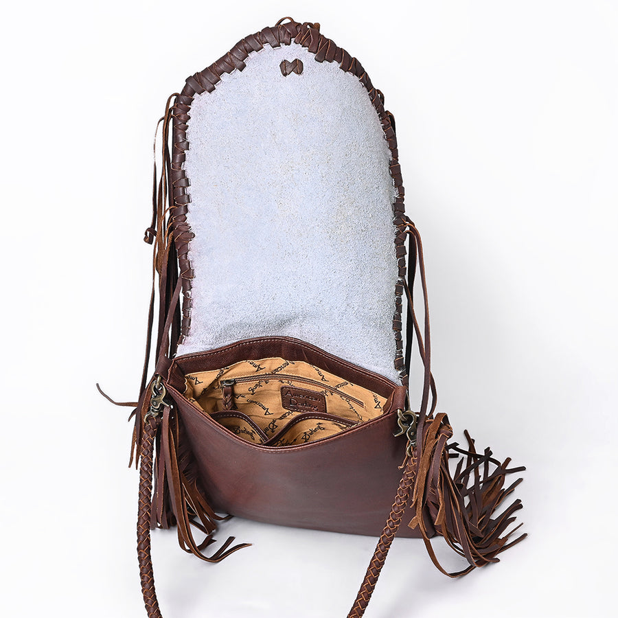 American Darling Messenger Hair On Genuine Leather Western Women Bag Handbag Purse | for Cute