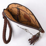 American Darling Clutch Hair-On  Genuine Leather Women Bag Western Handbag Purse