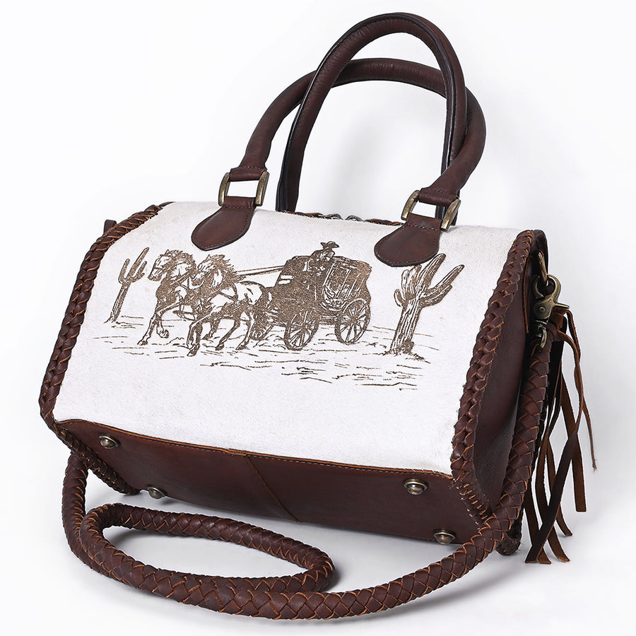 American Darling Tote Hair on Genuine Leather Western Women Bag Handbag Purse | Travel Bags College Casual