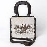 American Darling Tote Hair on Genuine Leather Western Women Bag Handbag Purse | Travel Bags College Casual