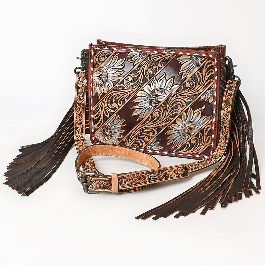American Darling Hand Tooled Leather Messenger Bag - Uhorse
