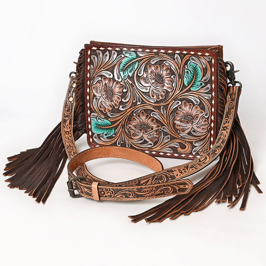 American Darling Hand Tooled Leather Messenger Bag - Uhorse
