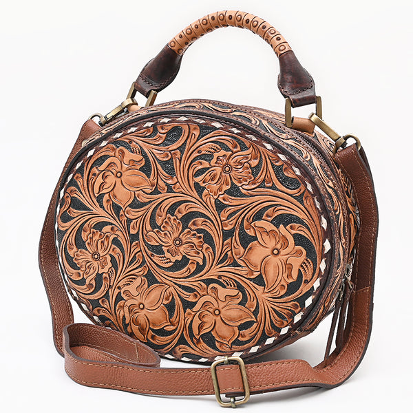 American Darling Handcrafted Hand Tooled Leather Western Canteen Bag - Uhorse