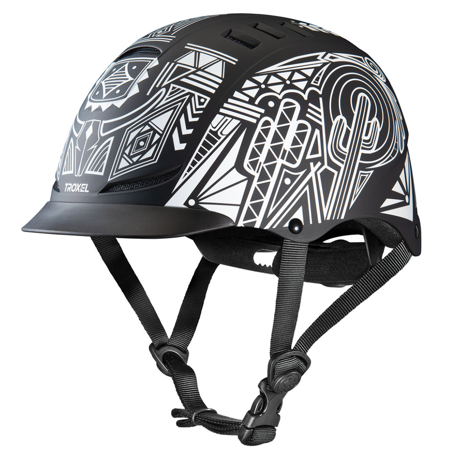 Troxel Incredible Comfort Spirit Horse Riding Lightweight Protective Helmet X-Small Black and White - Uhorse