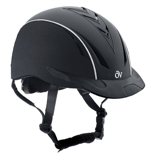 Small/Medium Ovation Horse Riding Lightweight Extreme Helmet Black - Uhorse