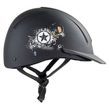 Med / Lrg Irh Equi Pro Western Texas Star Comfortable Horse Riding Helmet Black