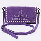 American Darling Western Small Cross Body Genuine Leather Handbag Purse Wallet Bag For Women Girls