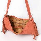 American Darling Small Crossbody Suede Genuine Leather Women Bag W.