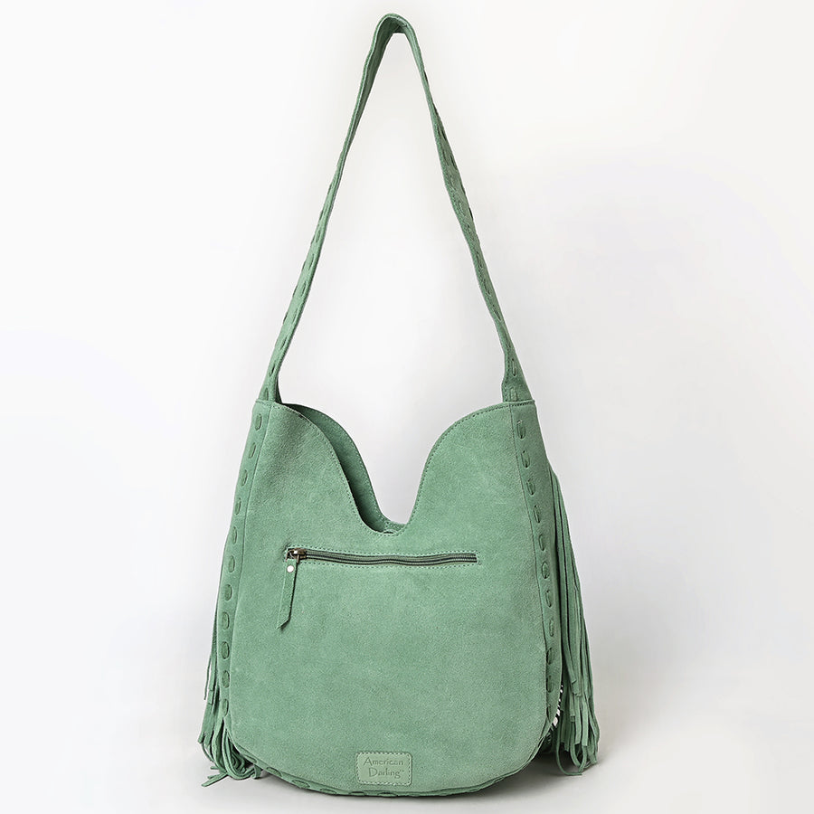 American Darling Genuine Leather Small Cross body Bag Handcrafted Fringe Handbag Eco-Friendly Vegetable Tanned Full Grain Leather