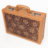 American Darling Jewelry Case Hand Tooled Genuine Leather Women's Bag Western Handbag Purse |Briefcase