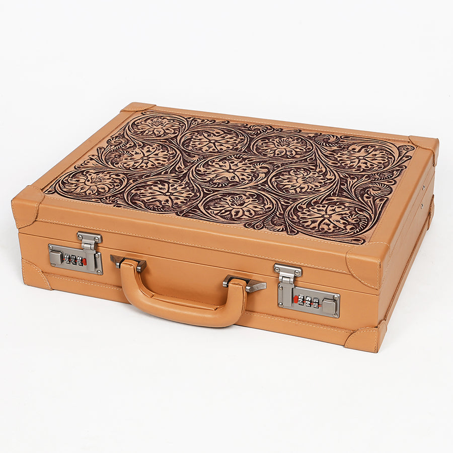American Darling Jewelry Case Hand Tooled Genuine Leather Women's Bag Western Handbag Purse |Briefcase - Uhorse