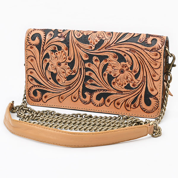 American Darling Organiser Bag Beautifully Hand Tooled Leather women – by Hilason – Cowboy and equestrian accessories