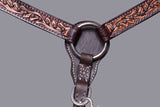 BAR H EQUINE Western Horse Genuine Leather Tack Set Dark Brown