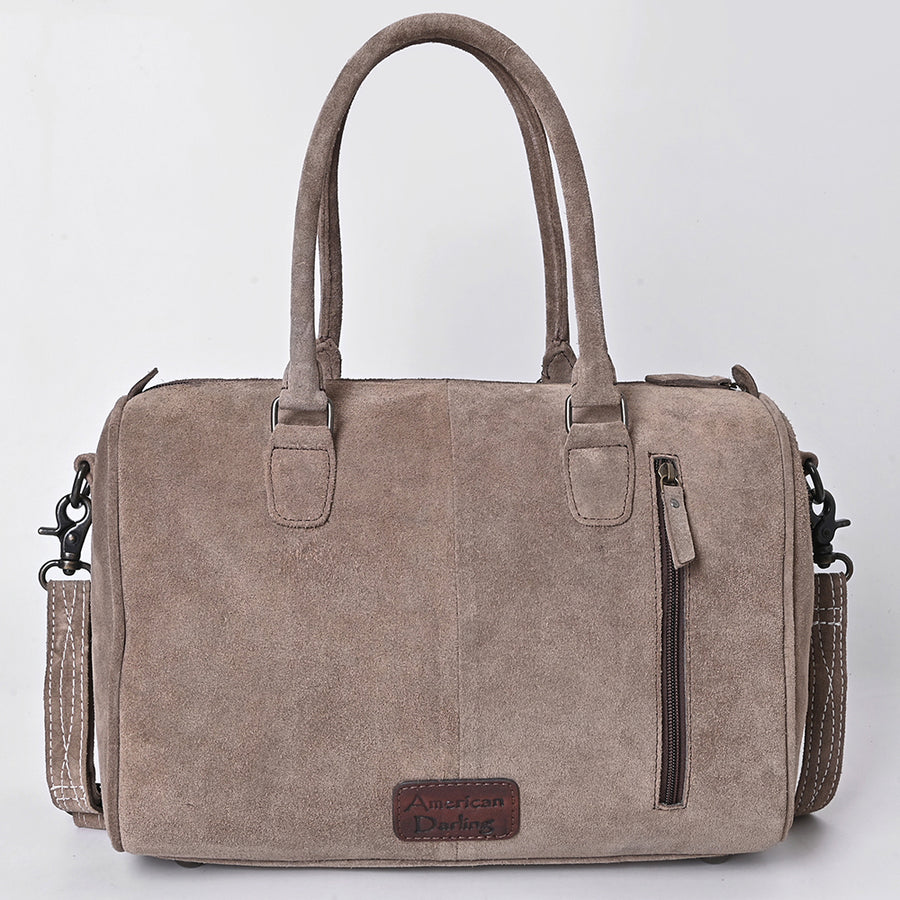 American Darling Duffel Genuine Suede Leather women's bag, western handbag, purse| handbag | Hand tooled purse