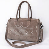 American Darling Duffel Suede Genuine Leather Women Bag Western Handbag Purse