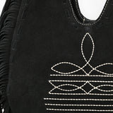 American Darling Large Crossbody Suede Genuine Leather Women Bag Western Handbag Purse