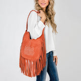 American Darling Large Crossbody Suede Genuine Leather Women Bag Western Handbag Purse