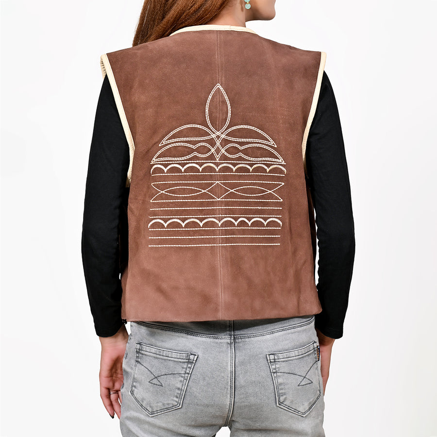 ADJKT056 Genuine Suede leather Women jacket dress ladies girl