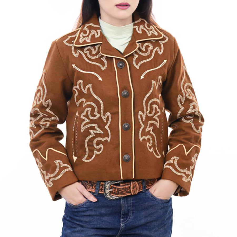 American Darling ADJKT063 Genuine Suede leather Women shirt jacket dress ladies girl - Uhorse