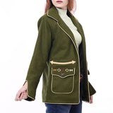 American Darling ADJKT069 Genuine Suede leather Women shirt jacket dress ladies girl