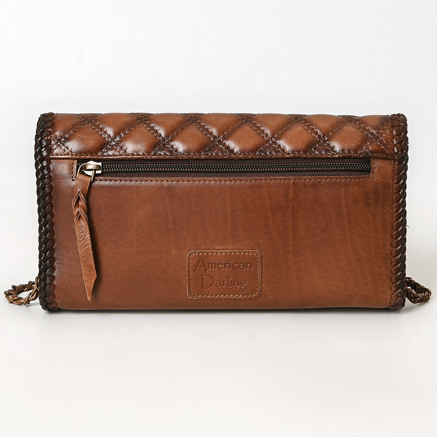 American Darling Cross Body Chain Strap Genuine Leather Women Bag Western Handbag Purse Girls Brown