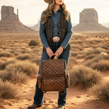 American Darling Backpack Bag Beautifully Quilted Genuine Leather women