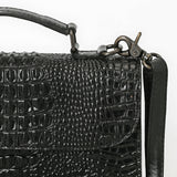 American Darling Crossbody Crocodile embossed Genuine Leather women bag western handbag purse