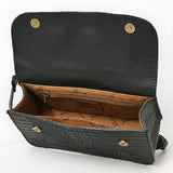 American Darling Western Cross body Bag for Women, Crocodile Embossed Full Grain Leather, YKK Zipper