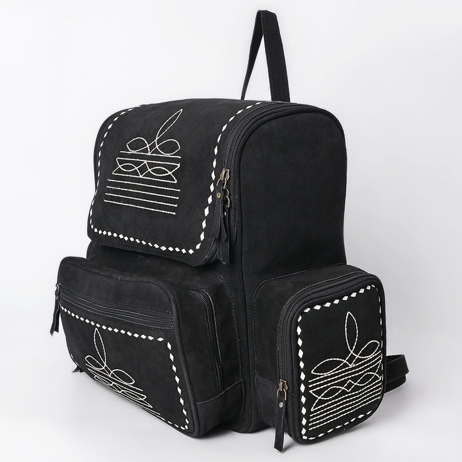 American Darling Genuine Suede Leather Backpack Handcrafted Boot Stitched Embroidery Eco-Friendly Full Grain Leather
