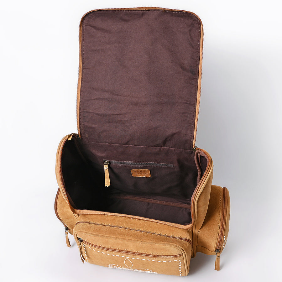 American Darling Genuine Suede Leather Backpack Handcrafted Boot Stitched Embroidery Eco-Friendly Full Grain Leather