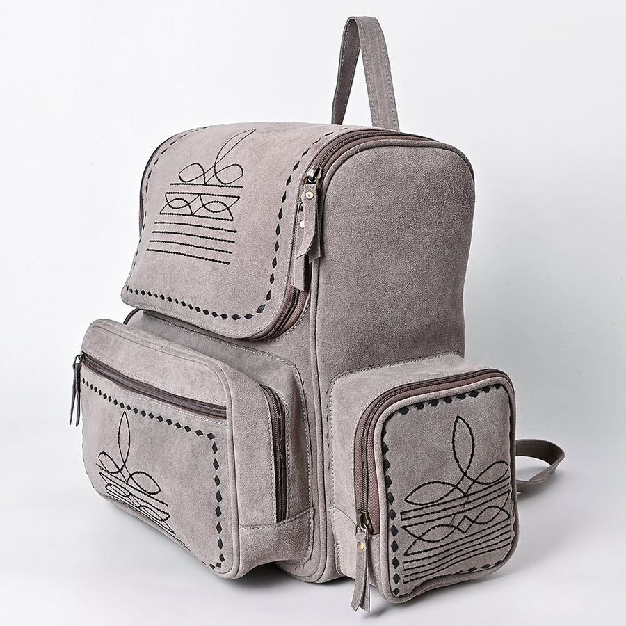 American Darling Genuine Suede Leather Backpack Handcrafted Boot Stitched Embroidery Eco-Friendly Full Grain Leather