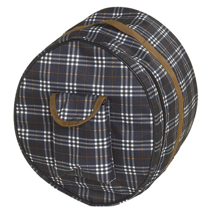 English Riding Supply One Size Helmet Cover Blue and Purple Corn Plaid Bag - Uhorse