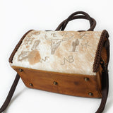 American Darling Duffel Bag Beautifully Hair on Genuine Leather women bag