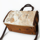 American Darling Duffel Bag Beautifully Hair on Genuine Leather women