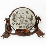 American Darling Canteen Bag Beautifully Hair on Genuine Leather women