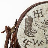 American Darling Canteen Bag Beautifully Hair on Genuine Leather women