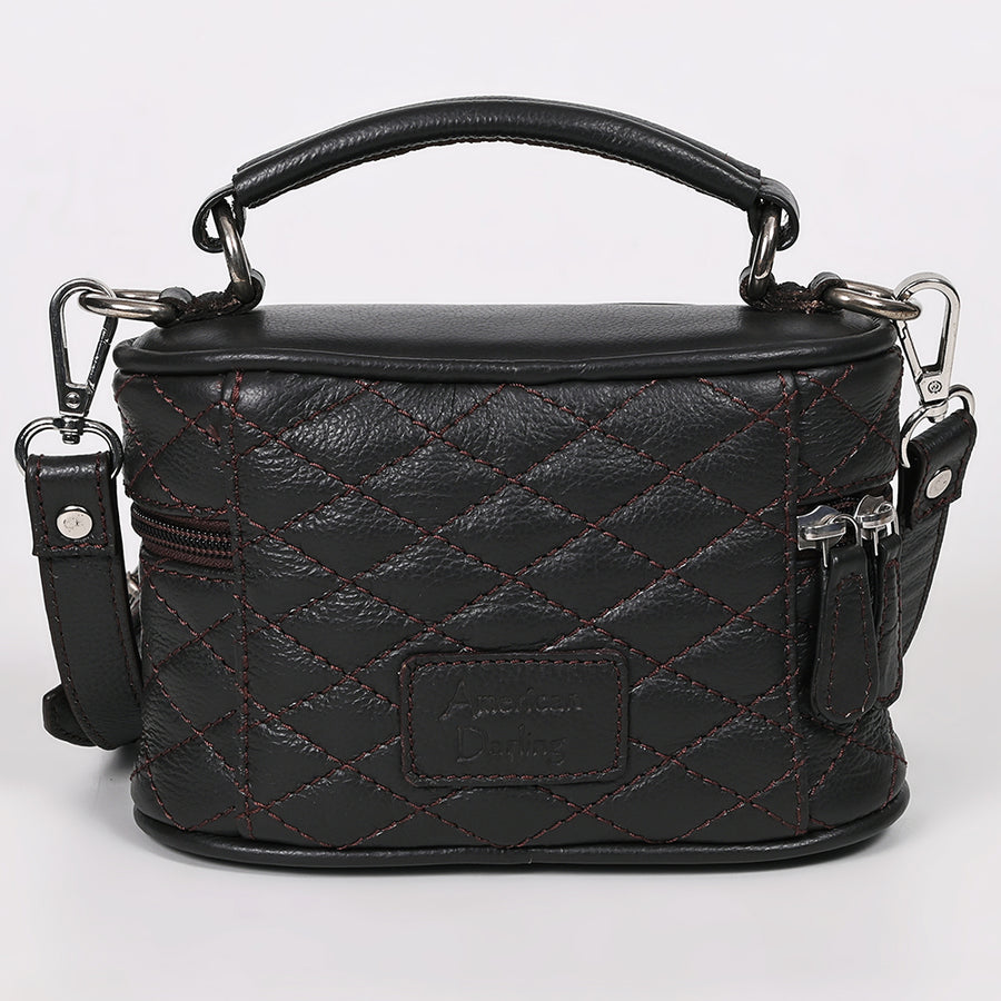 American Darling Jewelry Case Genuine Leather Women Bag Western Handbag Purse